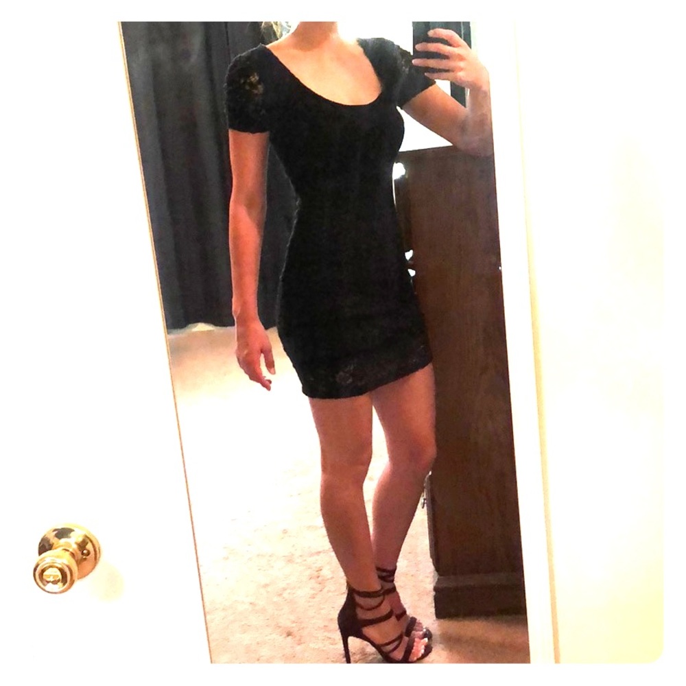 Pins and Needles lace overlay dress